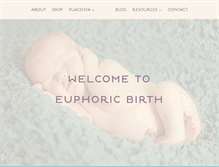 Tablet Screenshot of euphoricbirth.com